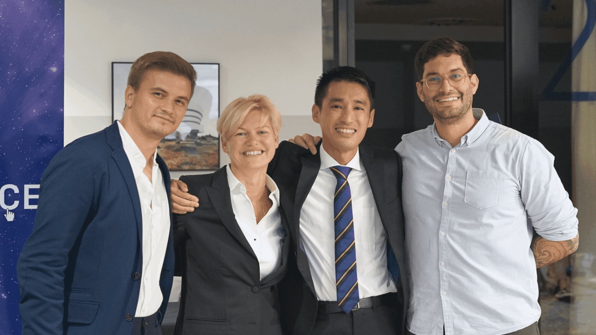 Cristian Rotari, Svetlana Velikanova, Chikara Naito and Adriano Sarfati at the Harbour.Space Graduation Day