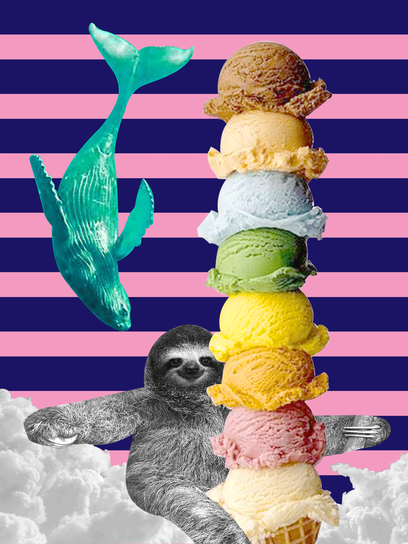 A COLLAGE ART EXPLORATION WITH THE THINGS I LOVE