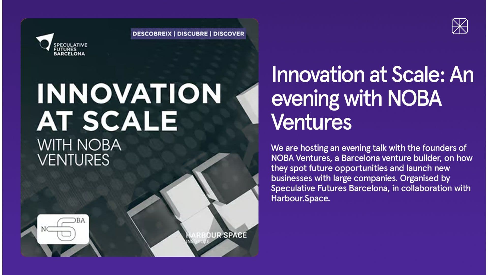 Innovation at Scale: An evening with NOBA Ventures
