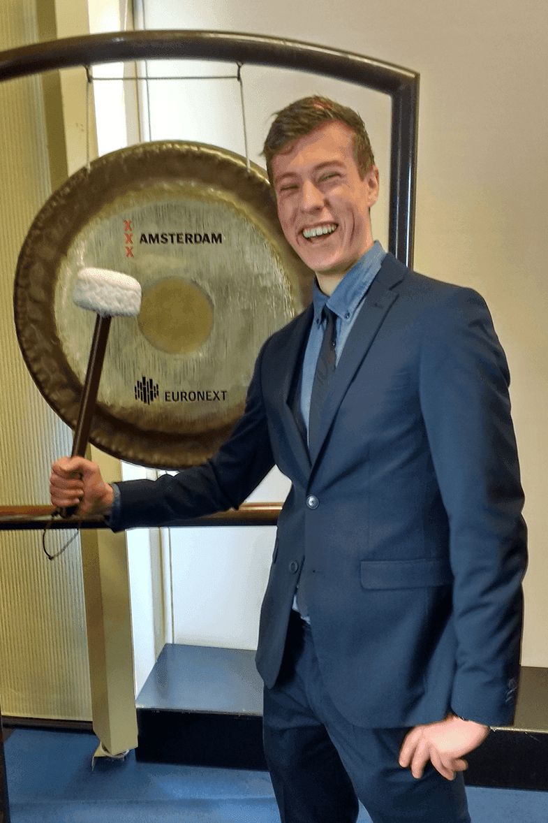 Cornel Opening the Amsterdam Stock Exchange