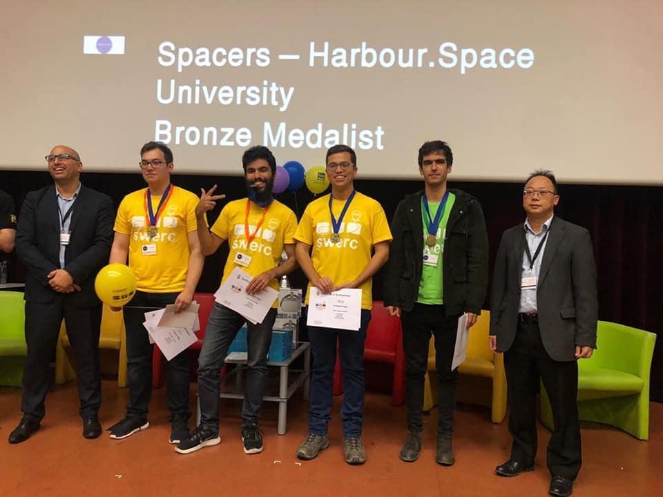 Spacers - the Harbour.Space programming team, features the likes of Hossein Yousefi, Jonathan Harel and Artem Plotkin