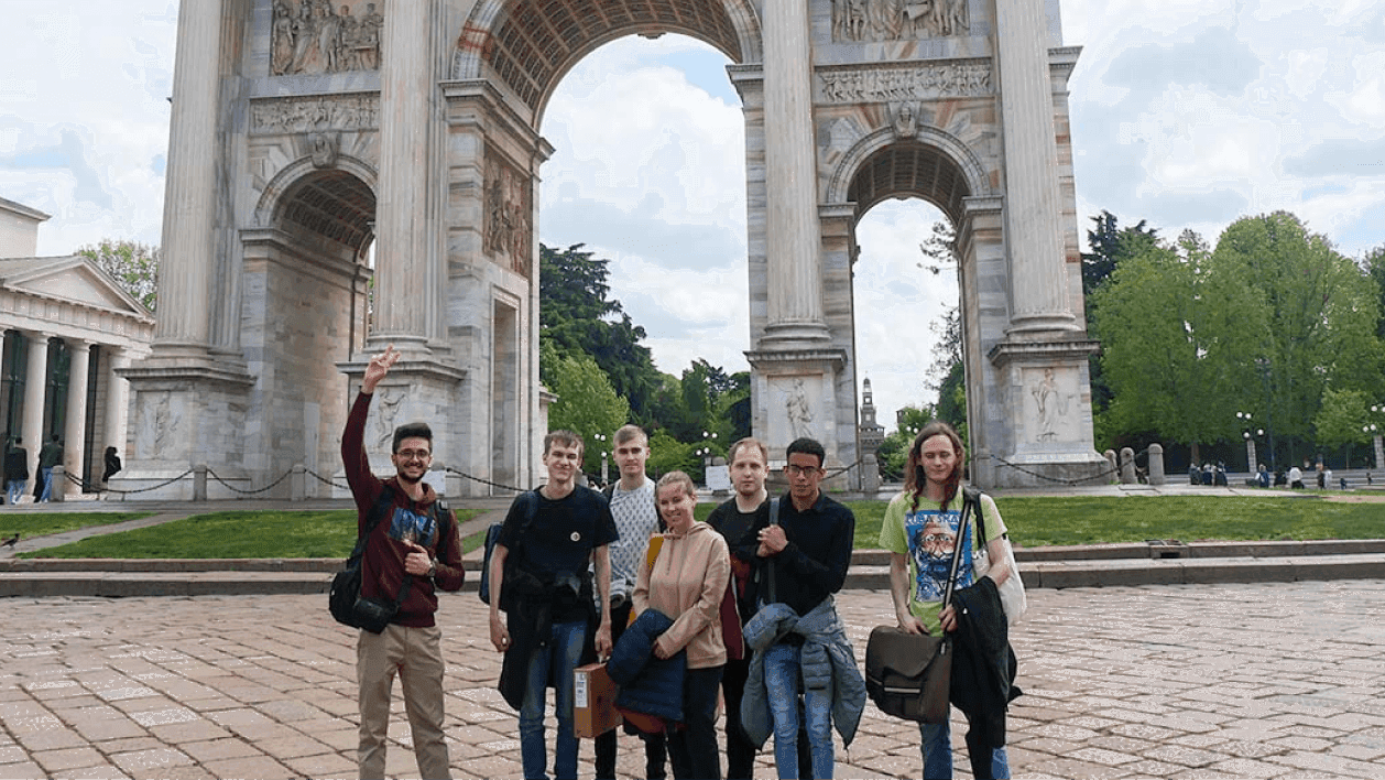 Harbour.Space SWERC participants: Fadi, Yahor, Maksym, Ekaterina, Danil, Anier and Marco