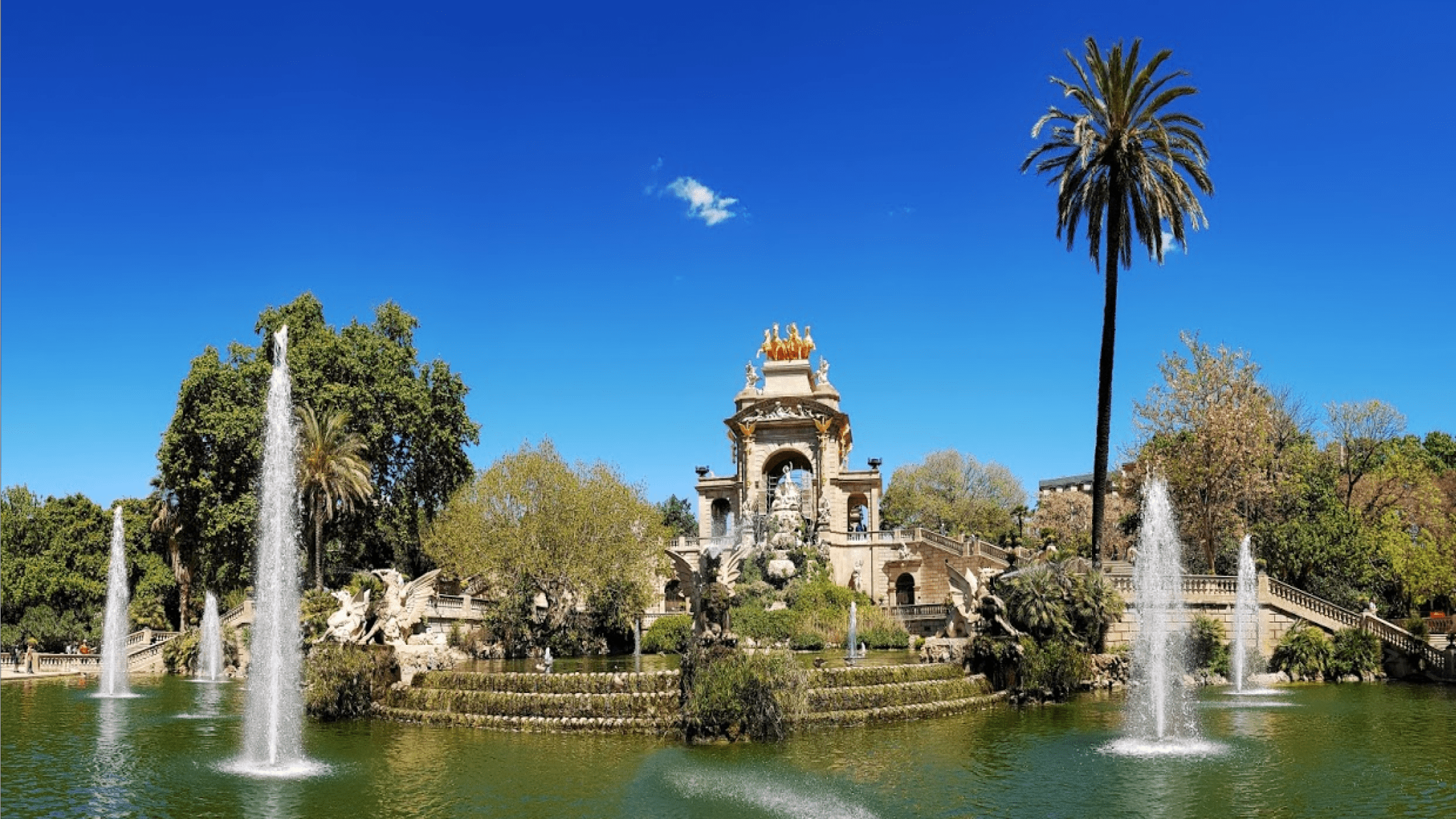 Monumental fountain in Ciutadella Park